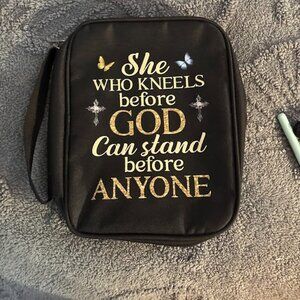 ✝️ Black Inspirational Zipper Pouch